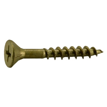 Buildright Deck Screw, #7 x 1-1/4 in, Steel, Flat Head, Phillips Drive, 220 PK 53849